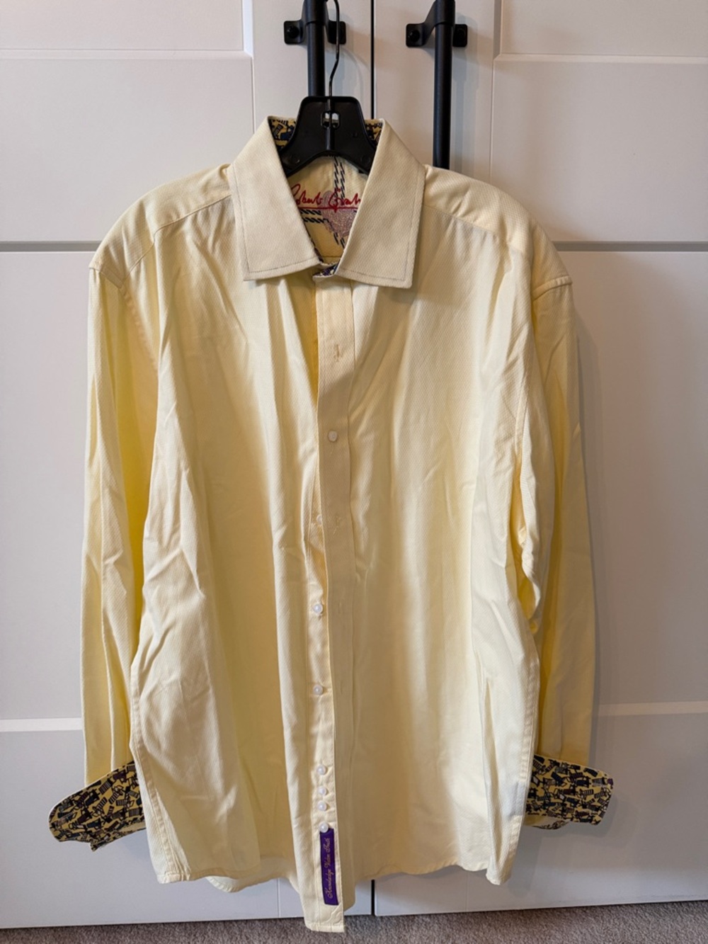 Robert Graham Yellow Casual Button-Down Shirt